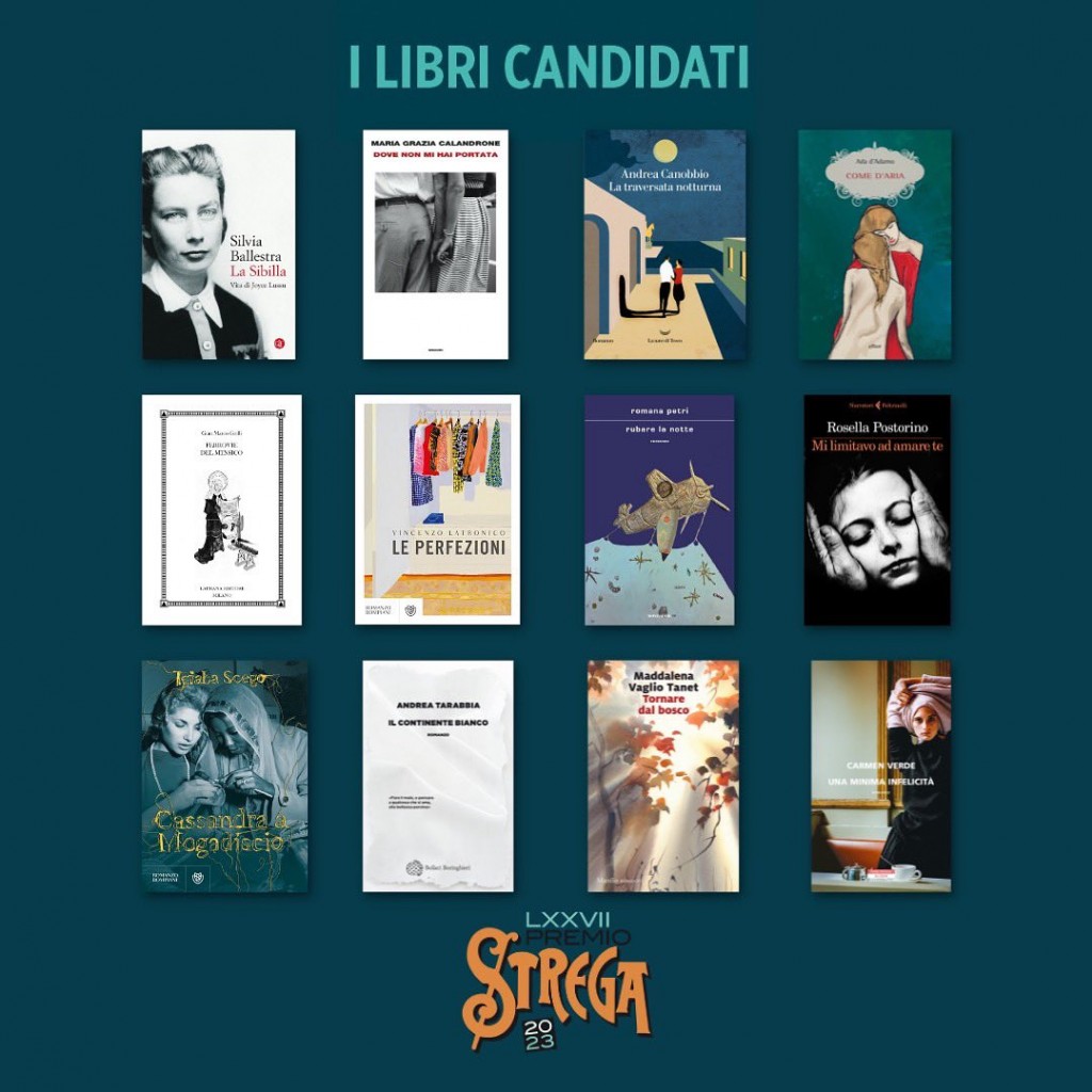 12 LIBRI CANDIDATI AL PREMIO STREGA 2023